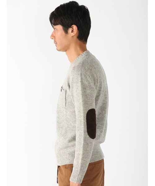 BEAVER（ビーバー）の「別注 天竺シェットランドニット (132)（トップス・メンズ・GREY/PINK/NAVY/MUSTERD/GREEN/BLUE・M/L）」の2枚目の写真