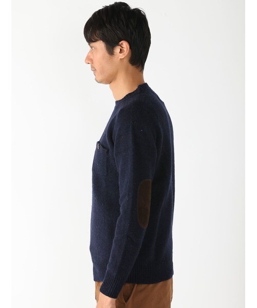 BEAVER（ビーバー）の「別注 天竺シェットランドニット (132)（トップス・メンズ・GREY/PINK/NAVY/MUSTERD/GREEN/BLUE・M/L）」の18枚目の写真