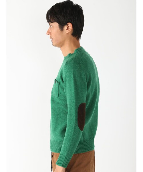 BEAVER（ビーバー）の「別注 天竺シェットランドニット (132)（トップス・メンズ・GREY/PINK/NAVY/MUSTERD/GREEN/BLUE・M/L）」の10枚目の写真