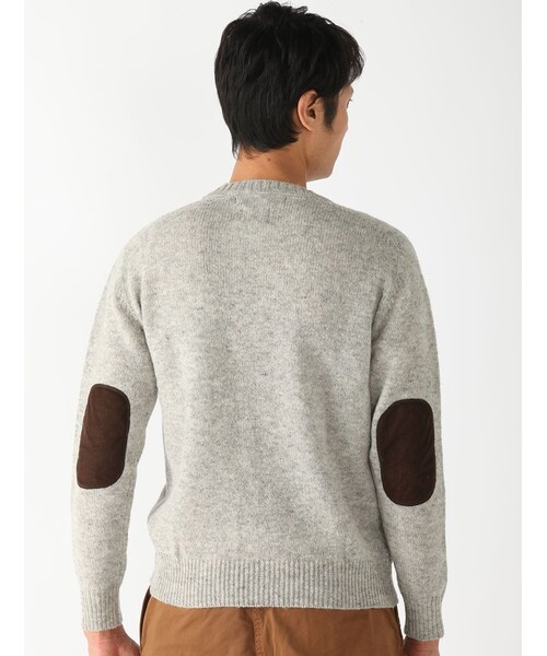 BEAVER（ビーバー）の「別注 天竺シェットランドニット (132)（トップス・メンズ・GREY/PINK/NAVY/MUSTERD/GREEN/BLUE・M/L）」の3枚目の写真
