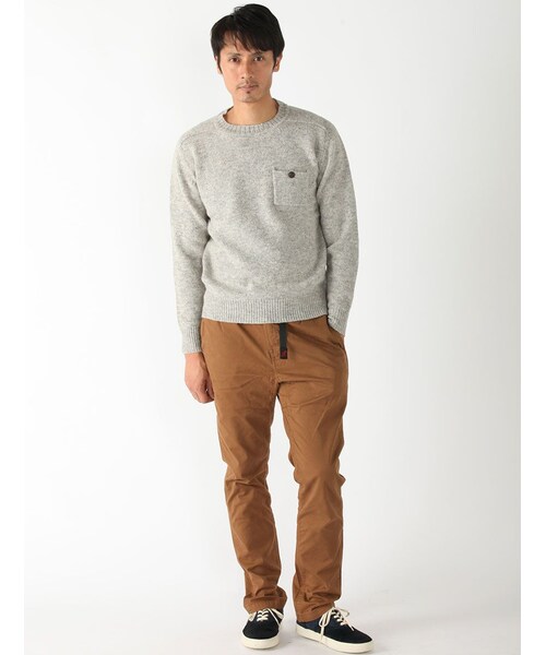 BEAVER（ビーバー）の「別注 天竺シェットランドニット (132)（トップス・メンズ・GREY/PINK/NAVY/MUSTERD/GREEN/BLUE・M/L）」の8枚目の写真