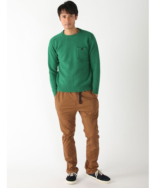 BEAVER（ビーバー）の「別注 天竺シェットランドニット (132)（トップス・メンズ・GREY/PINK/NAVY/MUSTERD/GREEN/BLUE・M/L）」の16枚目の写真