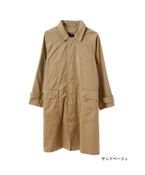 w closet(ダブルクローゼット)の「コットンツイルボーイフレンドコート(トップス・レディース・サンドベージュ/ネイビー・FREE)」の2枚目の写真