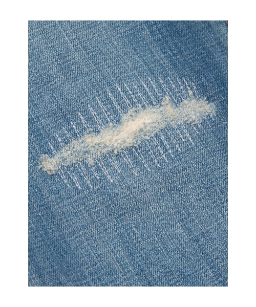 w closet（ダブルクローゼット）の「10ozスラブインディゴデニムボーイフレンドパンツ（パンツ・レディース・ブルー/ワンウォッシュ/ダメージ・FREE）」の9枚目の写真