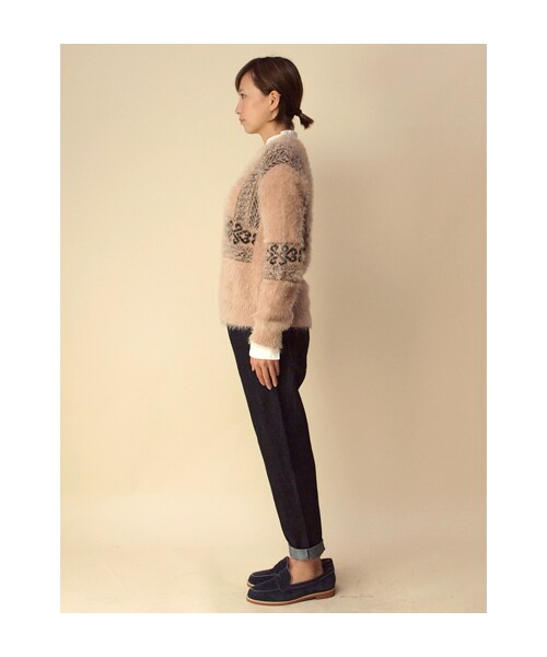 w closet（ダブルクローゼット）の「10ozスラブインディゴデニムボーイフレンドパンツ（パンツ・レディース・ブルー/ワンウォッシュ/ダメージ・FREE）」の5枚目の写真