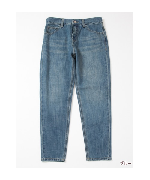 w closet（ダブルクローゼット）の「10ozスラブインディゴデニムボーイフレンドパンツ（パンツ・レディース・ブルー/ワンウォッシュ/ダメージ・FREE）」の2枚目の写真