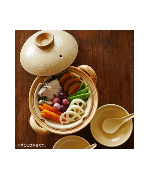 Madu（マディ）の「線彫黄瀬戸 土鍋揃 (化粧箱入り)（）」 - WEAR