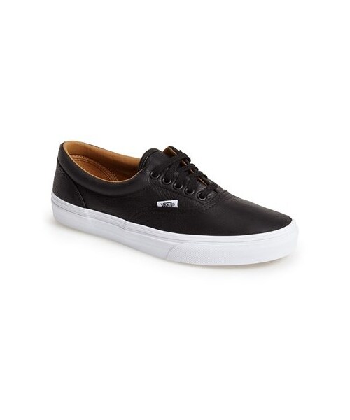 VANS（バンズ）の「Vans 'Era' Leather Sneaker (Men)（スニーカー・メンズ・Black・11 M/6 M/6.5 M/7 M/7.5 M/8 M/8.5 M/9 M/9.5 M/10 M/10.5 M/11.5 M/12 M/13 M/14 M/15 M）」の4枚目の写真
