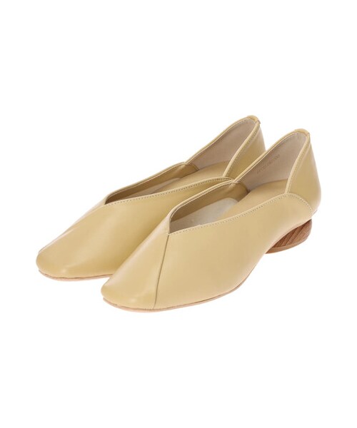 Green　Parks（グリーンパークス）の「・Una gardenia ウッドヒールパンプス（シューズ・アイボリー/ブラック/イエロー・S/M/L/LL）」の9枚目の写真