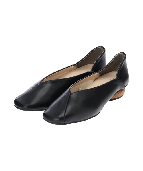 Green　Parks（グリーンパークス）の「・Una gardenia ウッドヒールパンプス（シューズ・アイボリー/ブラック/イエロー・S/M/L/LL）」の11枚目の写真