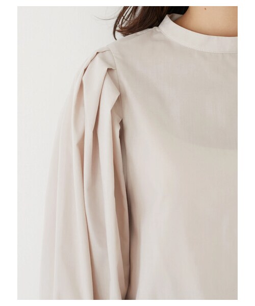 Green　Parks（グリーンパークス）の「・ELENCARE DUE ボリュームスリーブブラウス（トップス・オフホワイト/ブラック/ベージュ/ブルー・F）」の8枚目の写真