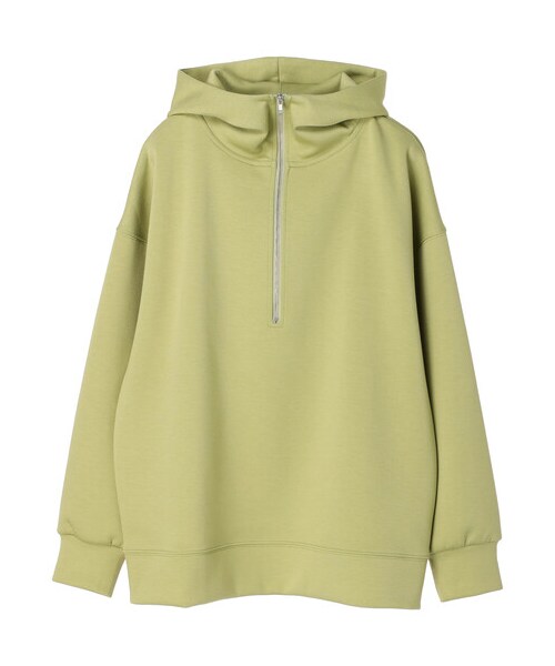 Green　Parks（グリーンパークス）の「・ELENCARE DUE ハーフZIPパーカー（トップス・オフホワイト/ブラック/イエロー/グリーン・F）」の18枚目の写真