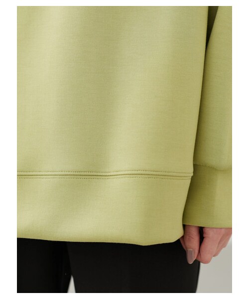 Green　Parks（グリーンパークス）の「・ELENCARE DUE ハーフZIPパーカー（トップス・オフホワイト/ブラック/イエロー/グリーン・F）」の7枚目の写真