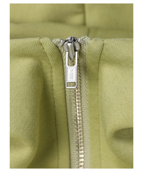 Green　Parks（グリーンパークス）の「・ELENCARE DUE ハーフZIPパーカー（トップス・オフホワイト/ブラック/イエロー/グリーン・F）」の14枚目の写真