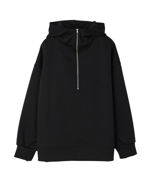 Green　Parks（グリーンパークス）の「・ELENCARE DUE ハーフZIPパーカー（トップス・オフホワイト/ブラック/イエロー/グリーン・F）」の21枚目の写真