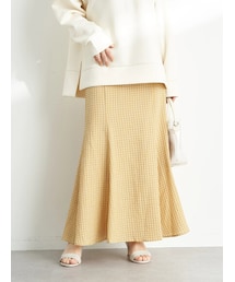 earth music&ecology | 【予約】ギンガムチェックマーメイドスカート(スカート)