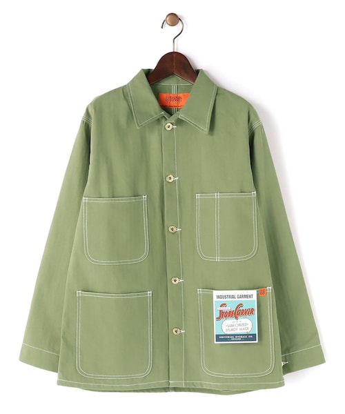 【UNIVERSAL OVERALL】コットンヘリンボーンオーバーオール