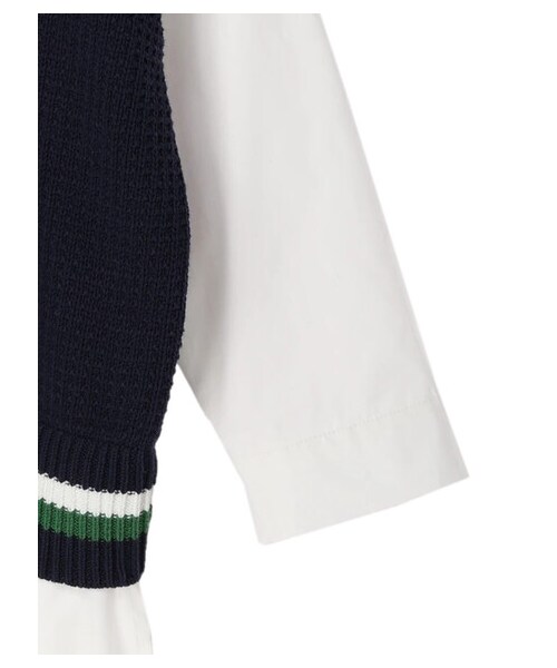 Green　Parks（グリーンパークス）の「ラインベストドッキングチュニック（トップス・アイボリー/ネイビー・F）」の5枚目の写真