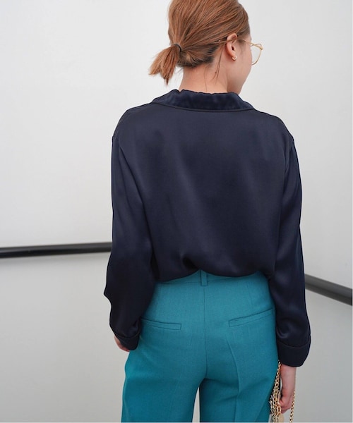 【新品】Deuxieme Classe* elegant シルクシャツ 新品】Deuxieme Classe* elegant シルクシャツ
