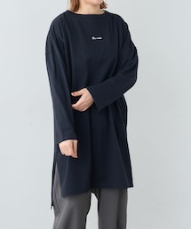 PUAL CE CIN | ロゴ刺繍チュニック(Tシャツ/カットソー)