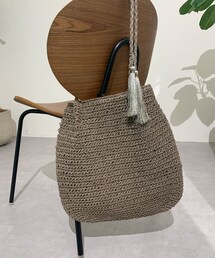 Chez toi | 委/タッセル付きカゴトートBAG(かごバッグ)