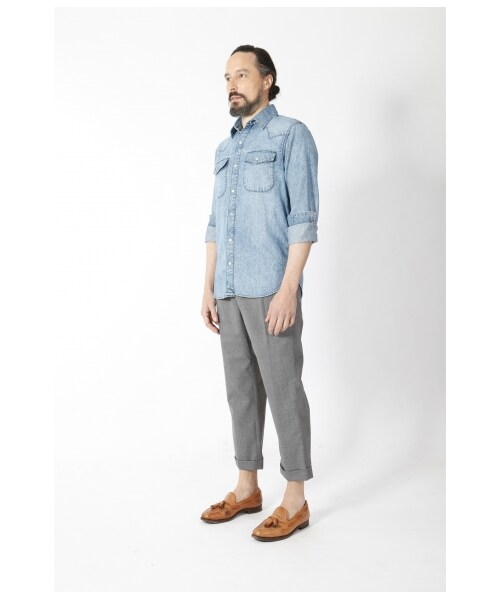 SYNDRO（シンドロ）の「"COWBOY DREAM" WESTERN SHIRT - FLANNEL（トップス・メンズ・YELLOW/RED/LIGHT INDIGO・S/M/L）」の13枚目の写真