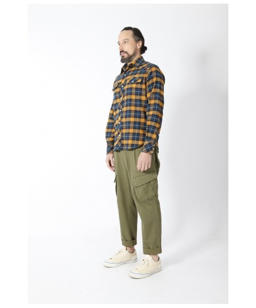 SYNDRO（シンドロ）の「"COWBOY DREAM" WESTERN SHIRT - FLANNEL（トップス・メンズ・YELLOW/RED/LIGHT INDIGO・S/M/L）」の3枚目の写真