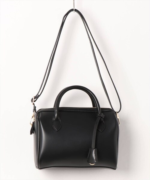 natural couture(ナチュラルクチュール)の「2WAYミニボストンバッグ(ショルダーバッグ・レディース・アイボリー/カーキ/ブラック・FREE)」の1枚目の写真