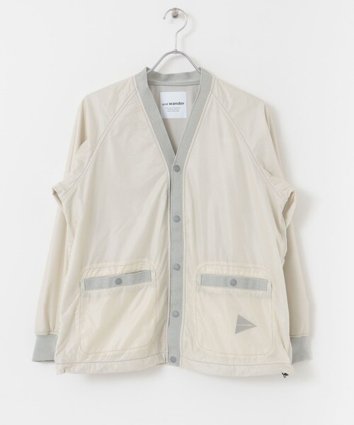 トップス and wander Covered Rip Cardigan3 and wander（アンドワンダー）の「and wander covered rip