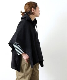 JOURNAL STANDARD LUXE（ジャーナルスタンダード　ラックス）の「《予約》リネンキャンバス フードポンチョ◆（トップス）」