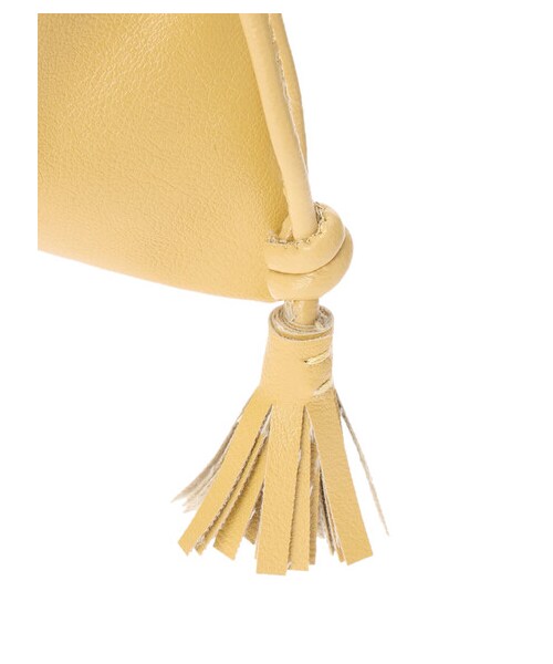 Green　Parks（グリーンパークス）の「・フリンジフラット巾着（財布/小物・ブラック/グレーベージュ/イエロー/グリーン・F）」の8枚目の写真