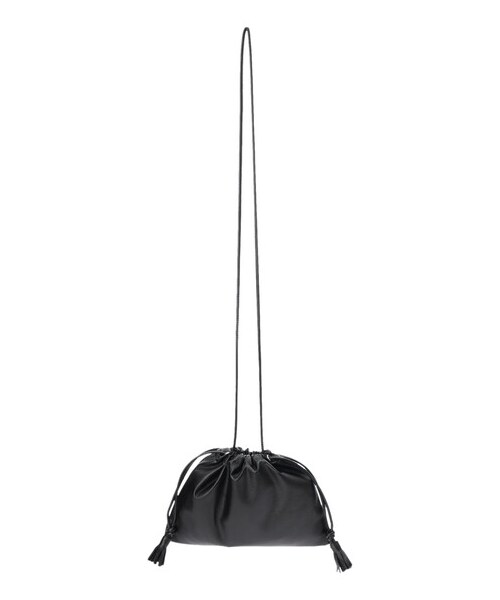 Green　Parks（グリーンパークス）の「・フリンジフラット巾着（財布/小物・ブラック/グレーベージュ/イエロー/グリーン・F）」の14枚目の写真