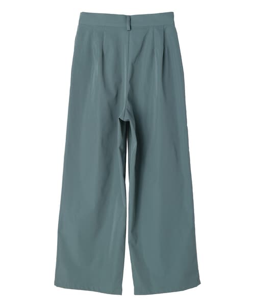 Green Parks(グリーンパークス)の「タックセミワイドパンツ(パンツ・オレンジ/イエロー/ブルーグリーン・M/L)」の3枚目の写真