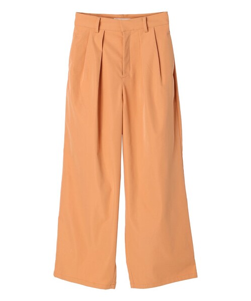 Green Parks(グリーンパークス)の「タックセミワイドパンツ(パンツ・オレンジ/イエロー/ブルーグリーン・M/L)」の13枚目の写真