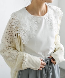 PUAL CE CIN | 付け襟スムースノースリーブ(キャミソール)