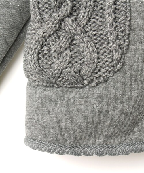 GLOBAL WORK（グローバルワーク）の「【キッズ】１４キルトボアジャケット（ジャケット/アウター・キッズ・グレーラメ15/レッド35/ベージュラメ52/ネイビードット88・S（90～100cm）/M（100～110cm）/L（110～120cm）/XL（120～130cm））」の8枚目の写真