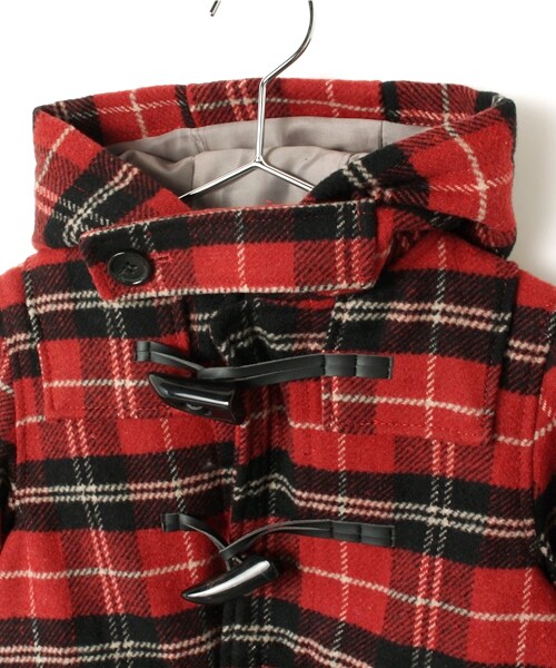 GLOBAL WORK（グローバルワーク）の「【キッズ】ダッフルコート（ジャケット/アウター・キッズ・グレー18/レッドチェック35/ベージュ52/ネイビー88・S（90～100cm）/M（100～110cm）/L（110～120cm）/XL（120～130cm））」の6枚目の写真