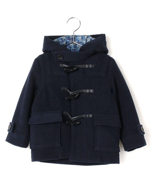 GLOBAL WORK（グローバルワーク）の「【キッズ】ダッフルコート（ジャケット/アウター・キッズ・グレー18/レッドチェック35/ベージュ52/ネイビー88・S（90～100cm）/M（100～110cm）/L（110～120cm）/XL（120～130cm））」の4枚目の写真