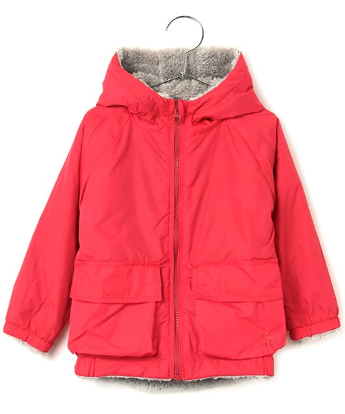 GLOBAL WORK(グローバルワーク)の「2WAY仕様【キッズ】リバーシブルナイロンボアジャケット(ジャケット/アウター・キッズ・ベージュ×ブラック09/グレー×レッド35/ネイビー×ベージュ52・S/M/L/XL)」の13枚目の写真