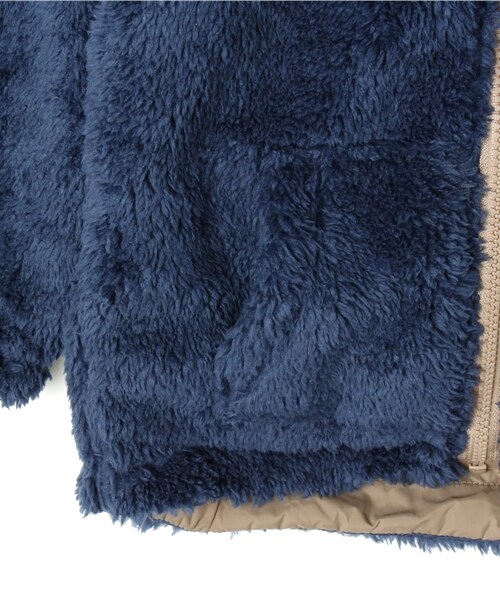 GLOBAL WORK(グローバルワーク)の「2WAY仕様【キッズ】リバーシブルナイロンボアジャケット(ジャケット/アウター・キッズ・ベージュ×ブラック09/グレー×レッド35/ネイビー×ベージュ52・S/M/L/XL)」の8枚目の写真