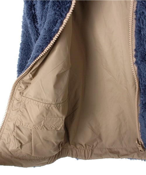 GLOBAL WORK(グローバルワーク)の「2WAY仕様【キッズ】リバーシブルナイロンボアジャケット(ジャケット/アウター・キッズ・ベージュ×ブラック09/グレー×レッド35/ネイビー×ベージュ52・S/M/L/XL)」の9枚目の写真