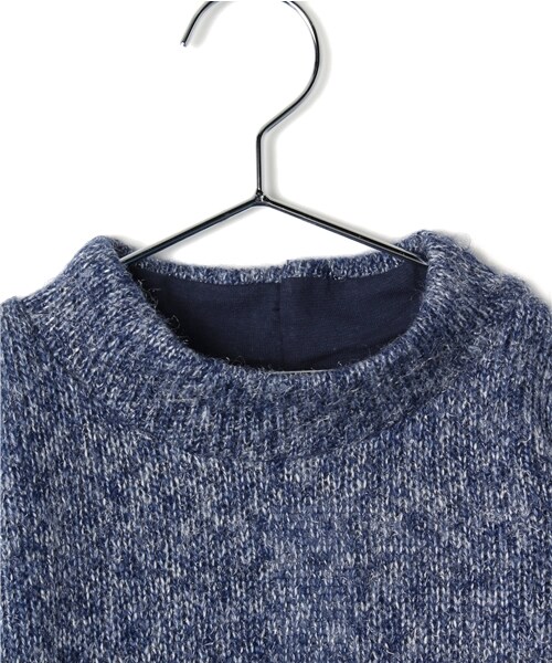 GLOBAL WORK(グローバルワーク)の「【キッズ】ハイネックタイトスカートワンピース(ワンピース/ドレス・キッズ・ダークグレー×レッドボーダー09/グレー×ホワイトボーダー15/ブルー×グレーボーダー85・S(90~100cm)/M(100~110cm)/L(110~120cm)/XL(120~130cm))」の5枚目の写真