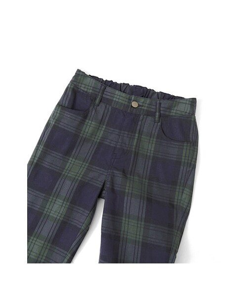 KBF（ケイビーエフ）の「チェックスキニーパンツ（パンツ・レディース・GREEN・one）」の6枚目の写真