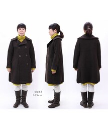 45R（フォーティファイブアール）の「ウールアルパカ縮絨Pコート