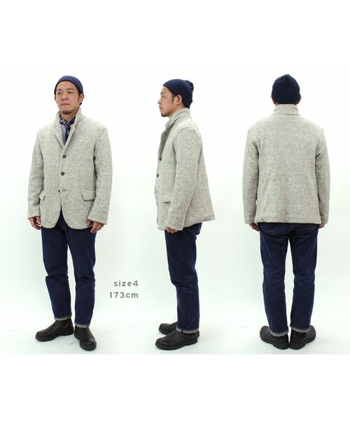 45R　コットンシェットランドニットジャケット　(ユニセックス） 45R（フォーティファイブアール）の「コットンシェットランドニット