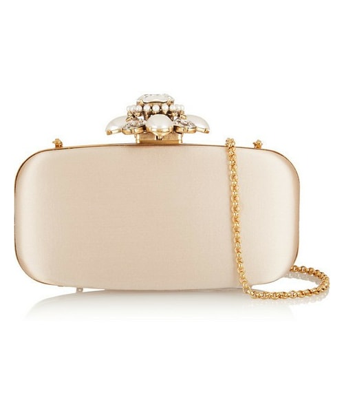 Oscar de la Renta ハンドバッグ ホワイト Oscar de la Renta 