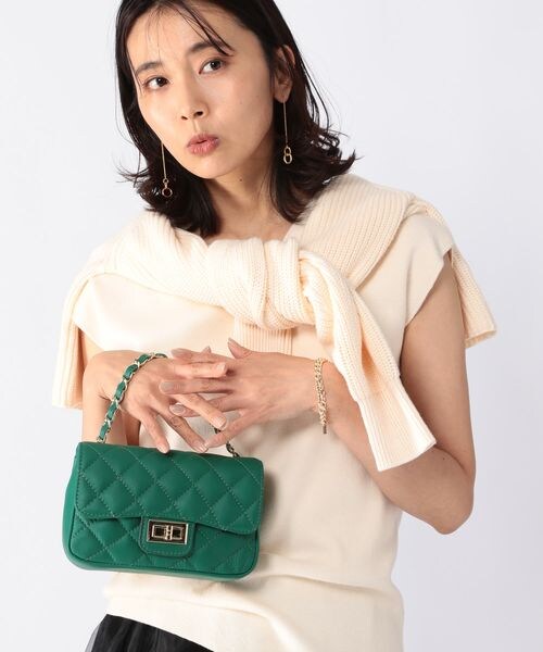 BARNYARDSTORM（バンヤードストーム）の「AULENTTI/キルトBAG（バッグ・レディース・ブラック19/ベージュ70/グリーン70・FREE）」の6枚目の写真