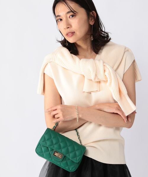 BARNYARDSTORM（バンヤードストーム）の「AULENTTI/キルトBAG（バッグ・レディース・ブラック19/ベージュ70/グリーン70・FREE）」の7枚目の写真