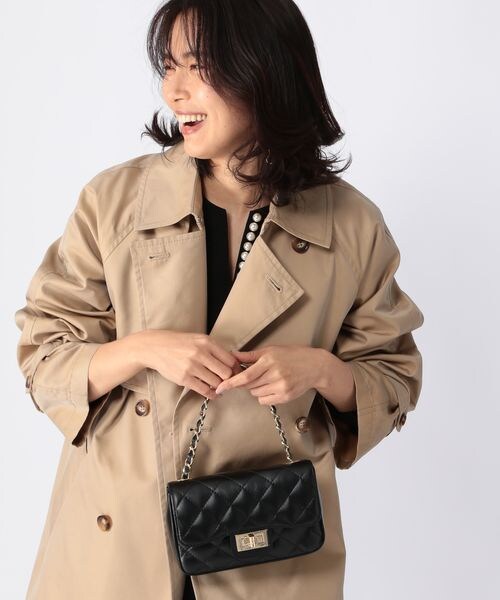 BARNYARDSTORM（バンヤードストーム）の「AULENTTI/キルトBAG（バッグ・レディース・ブラック19/ベージュ70/グリーン70・FREE）」の5枚目の写真