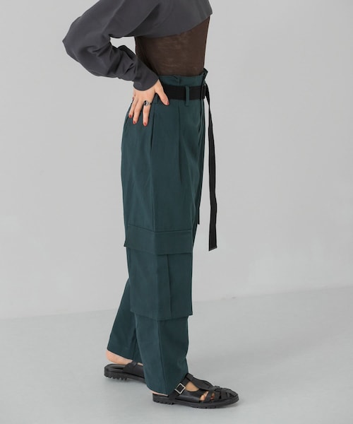 KBF（ケイビーエフ）の「ベルト付きカーゴパンツ（）」 - WEAR